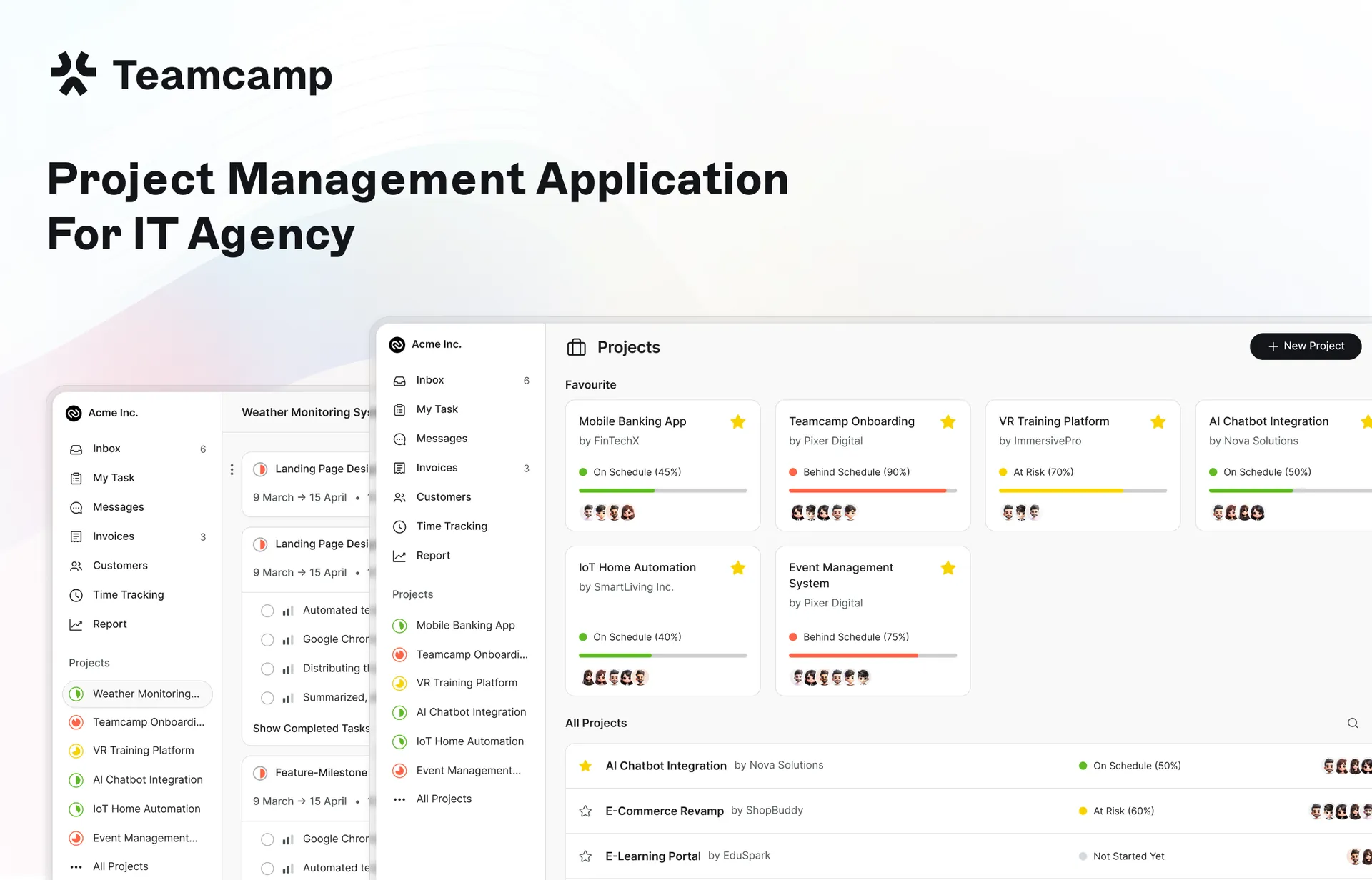 Teamcamp - Main product screenshot